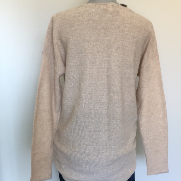 NWT GAP Shimmery Leggings-friendly Hi-lo Hem Pullover Sweater, size Medium ⭐️ - Picture 7 of 15